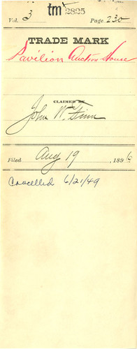 Old Series Trademark No. 2825