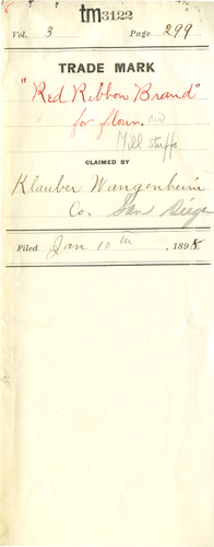 Old Series Trademark No. 3122