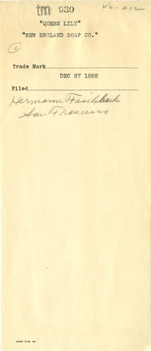 Old Series Trademark No. 0930