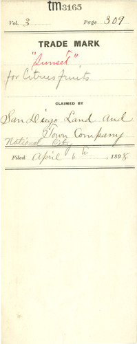 Old Series Trademark No. 3165