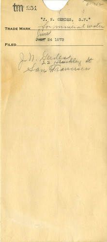 Old Series Trademark No. 0251