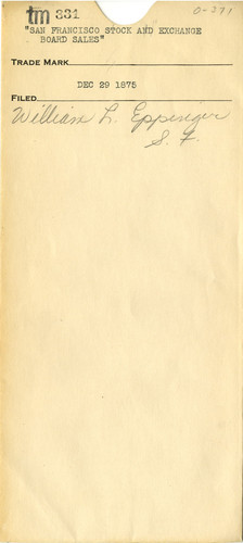 Old Series Trademark No. 0331