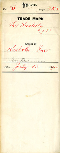 Old Series Trademark No. 3705