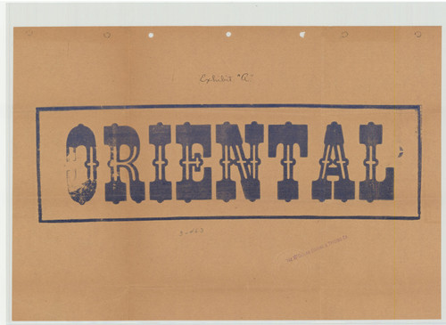 Old Series Trademark No. 3729