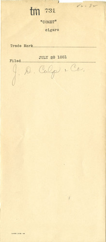 Old Series Trademark No. 0731