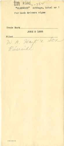 Old Series Trademark No. 1281