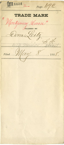 Old Series Trademark No. 1604