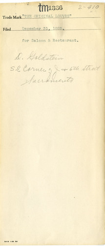 Old Series Trademark No. 1366