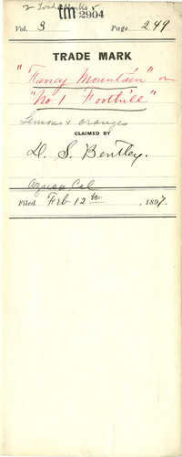 Old Series Trademark No. 2904