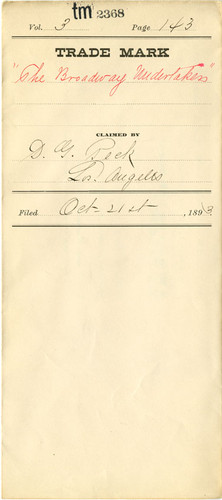 Old Series Trademark No. 2368