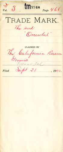 Old Series Trademark No. 3748