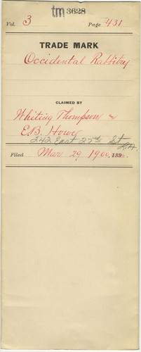 Old Series Trademark No. 3628