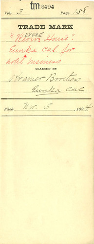 Old Series Trademark No. 2494