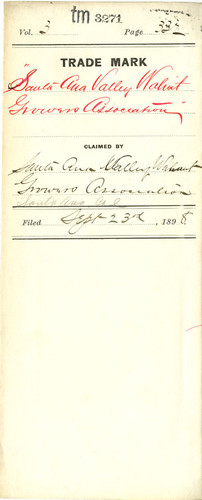 Old Series Trademark No. 3271