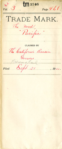 Old Series Trademark No. 3746