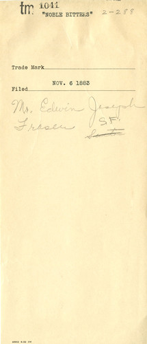 Old Series Trademark No. 1041