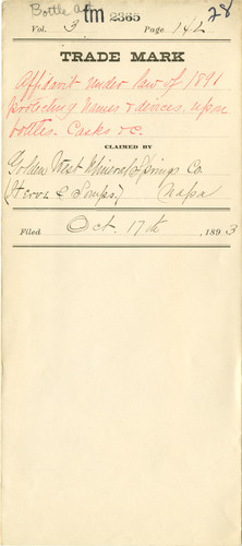 Old Series Trademark No. 2365