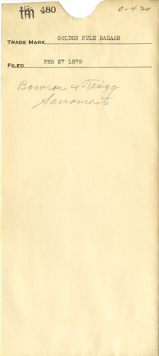 Old Series Trademark No. 0480