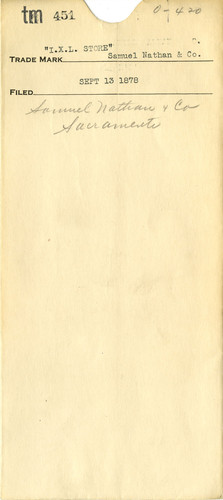 Old Series Trademark No. 0451