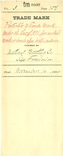 Old Series Trademark No. 2502