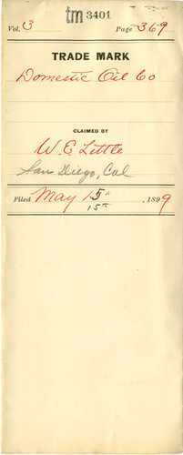 Old Series Trademark No. 3401