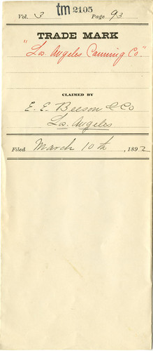 Old Series Trademark No. 2105