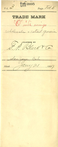 Old Series Trademark No. 2895