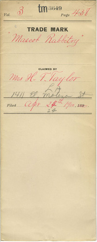 Old Series Trademark No. 3649