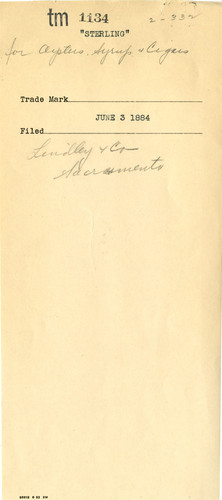 Old Series Trademark No. 1134