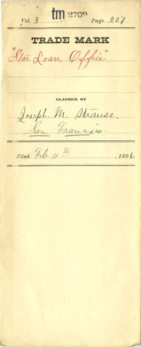 Old Series Trademark No. 2709