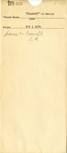 Old Series Trademark No. 0325