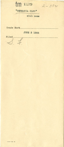 Old Series Trademark No. 1279