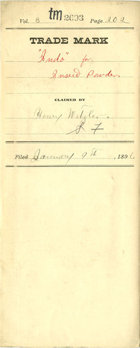 Old Series Trademark No. 2693