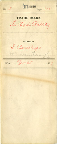 Old Series Trademark No. 3528