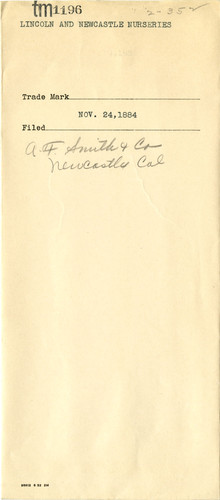 Old Series Trademark No. 1196