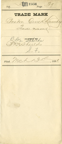 Old Series Trademark No. 1934