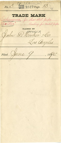 Old Series Trademark No. 1847