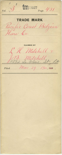 Old Series Trademark No. 3627