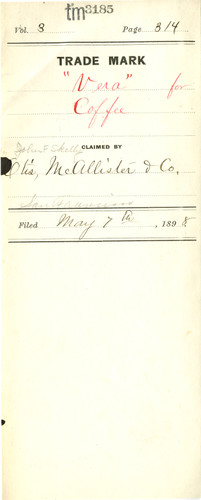 Old Series Trademark No. 3185