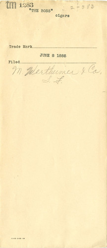 Old Series Trademark No. 1283