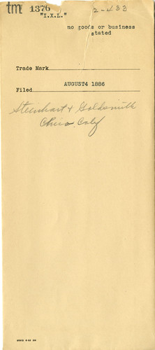 Old Series Trademark No. 1376