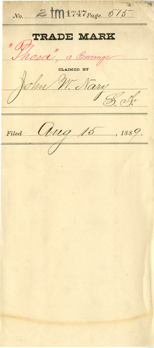 Old Series Trademark No. 1747