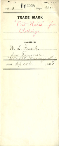 Old Series Trademark No. 3058