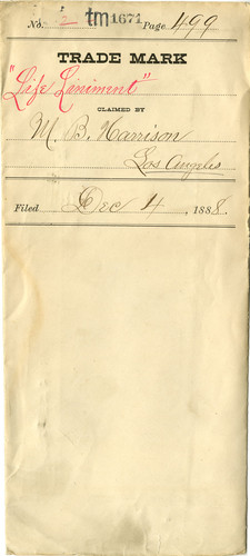 Old Series Trademark No. 1671