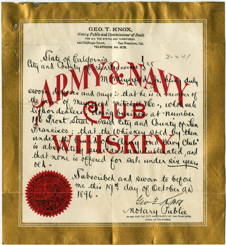 Old Series Trademark No. 2873