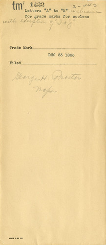 Old Series Trademark No. 1422a