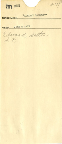 Old Series Trademark No. 0392