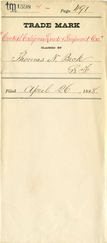 Old Series Trademark No. 1598