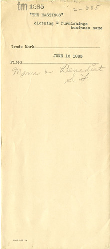 Old Series Trademark No. 1285