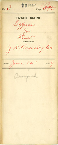 Old Series Trademark No. 3442